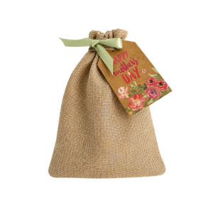 Bolsa grande de yute para mamá
